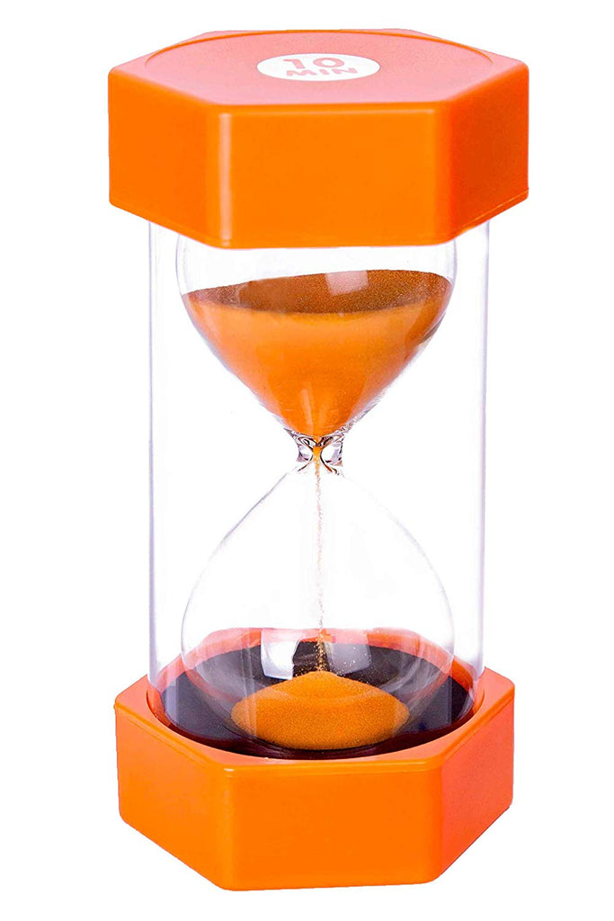 Medium Sand Timer - 10 Minutes (Orange)-AllSensory, Back To School, Discontinued, Maths, Primary Maths, PSHE, Sand Timers & Timers, Schedules & Routines, Seasons, Sensory Seeking, Stock, Time, Visual Sensory Toys-Learning SPACE