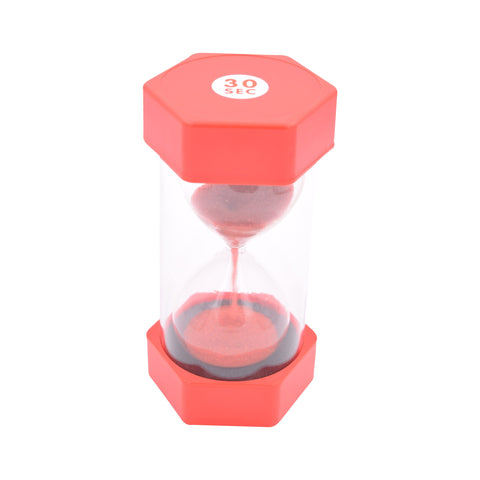 Medium Sand Timer - 30 Sec. (Red)-AllSensory, Early Science, Early Years Maths, Maths, Planning And Daily Structure, Primary Maths, PSHE, Sand Timers & Timers, Schedules & Routines, Sensory Seeking, Stock, Time, Visual Sensory Toys-Learning SPACE