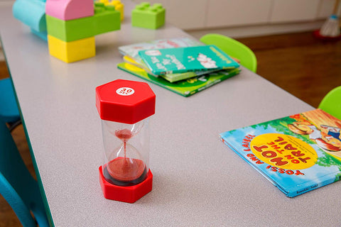 Medium Sand Timer - 30 Sec. (Red)-AllSensory, Early Science, Early Years Maths, Maths, Planning And Daily Structure, Primary Maths, PSHE, Sand Timers & Timers, Schedules & Routines, Sensory Seeking, Stock, Time, Visual Sensory Toys-Learning SPACE