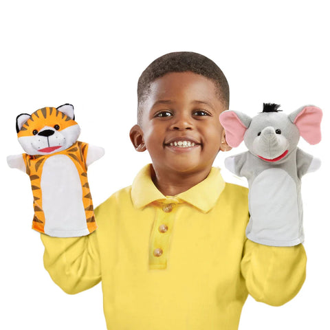 Safari Buddies Hand Puppets-Animals,Imaginative Play,Puppets & Theatres & Story Sets,Role Play-Learning SPACE