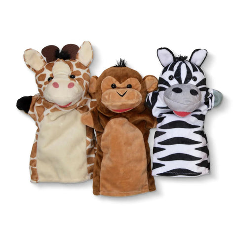 Safari Buddies Hand Puppets-Animals,Imaginative Play,Puppets & Theatres & Story Sets,Role Play-Learning SPACE