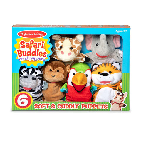 Safari Buddies Hand Puppets-Animals, Imaginative Play, Puppets & Theatres & Story Sets, Role Play-Learning SPACE