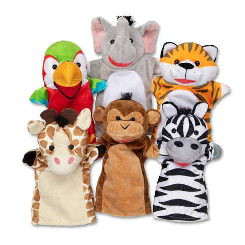 Safari Buddies Hand Puppets-Animals,Imaginative Play,Puppets & Theatres & Story Sets,Role Play-Learning SPACE