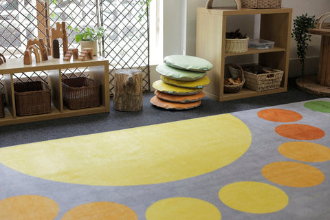 Safari Large Semi Circle Placement 4x2m Carpet-Corner & Semi-Circle,Dropship,Kit For Kids,Mats & Rugs,Placement Carpets,Rugs,Wellbeing Furniture-Learning SPACE