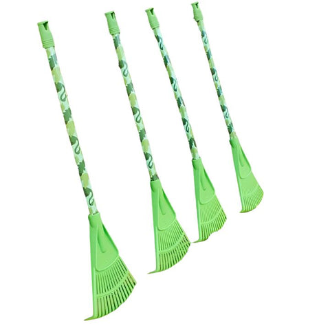 Safe Plastic Leaf Rake (4Pk)-Cosy Direct,Cosy Outdoor,Forest School & Outdoor Garden Equipment,Garden Game,Garden Tools,Toy Garden Tools-Learning SPACE
