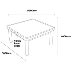 Safespace Square Table-Classroom Table,Coffee table,Furniture,Profile Education,Square,Table,Wellbeing Furniture-Learning SPACE