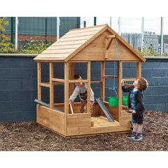 Sand Pit and Architect's House-Cosy Direct, Outdoor Classroom, Outdoor Dens, Outdoor Furniture, Outdoor Sand Pits, Play Dens, Play Houses, Playhouses, Sand Pit, Sensory Dens-Learning SPACE