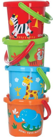 Sand & Water Play - Wild Animal Bucket (One Supplied)-Bigjigs Toys,Messy Play,Outdoor Sand & Water Play,Sand Pit,Stock,Water & Sand Toys-Learning SPACE