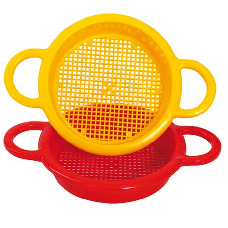 Sand & Water Sieve (One)-Baby Bath. Water & Sand Toys,Bigjigs Toys,Forest School & Outdoor Garden Equipment,Gowi Toys,Messy Play,Outdoor Sand & Water Play,Outdoor Sand Pits,S.T.E.M,Sand,Science Activities,Water & Sand Toys-Learning SPACE
