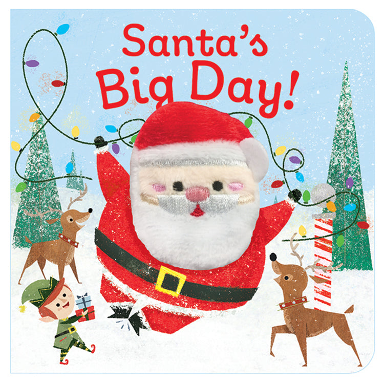 Santa’s Big Day Chunky Finger Puppet Book-Christmas, Christmas 2024, Early Reading Books, Early Years Books & Posters, Puppets & Theatres & Story Sets, Tactile Toys & Books-Learning SPACE