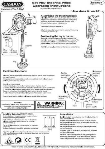 Sat Nav Steering Wheel – Interactive Pretend Play Toy-Additional Need,Calmer Classrooms,Casdon Toys,Gifts For 3-5 Years Old,Gifts for 5-7 Years Old,Imaginative Play,Pretend play,SCOTEXCEL-Learning SPACE