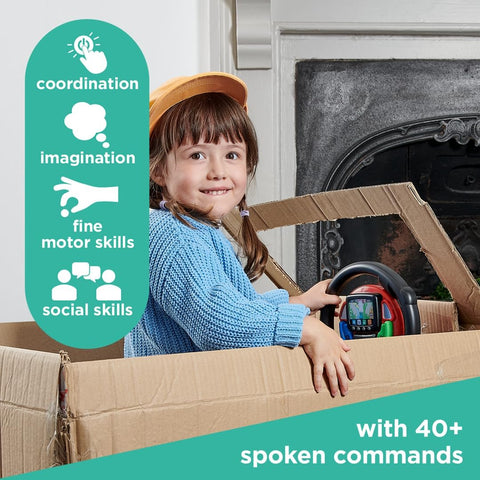 Sat Nav Steering Wheel – Interactive Pretend Play Toy-Additional Need,Calmer Classrooms,Casdon Toys,Gifts For 3-5 Years Old,Gifts for 5-7 Years Old,Imaginative Play,Pretend play,SCOTEXCEL-Learning SPACE