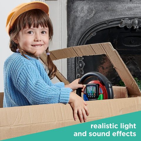 Sat Nav Steering Wheel – Interactive Pretend Play Toy-Additional Need,Calmer Classrooms,Casdon Toys,Gifts For 3-5 Years Old,Gifts for 5-7 Years Old,Imaginative Play,Pretend play,SCOTEXCEL-Learning SPACE