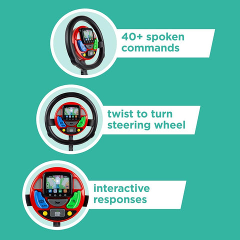 Sat Nav Steering Wheel – Interactive Pretend Play Toy-Additional Need,Calmer Classrooms,Casdon Toys,Gifts For 3-5 Years Old,Gifts for 5-7 Years Old,Imaginative Play,Pretend play,SCOTEXCEL-Learning SPACE