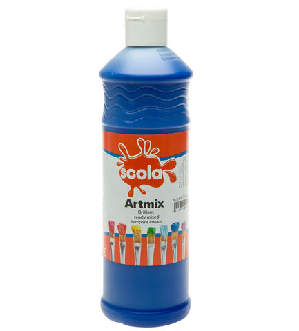 Scola Readymix Liquid Poster Paint 600ml - Pack of 6 - Class Pack-Art Materials,Arts & Crafts,Early Arts & Crafts,Paint,Primary Arts & Crafts-Learning SPACE
