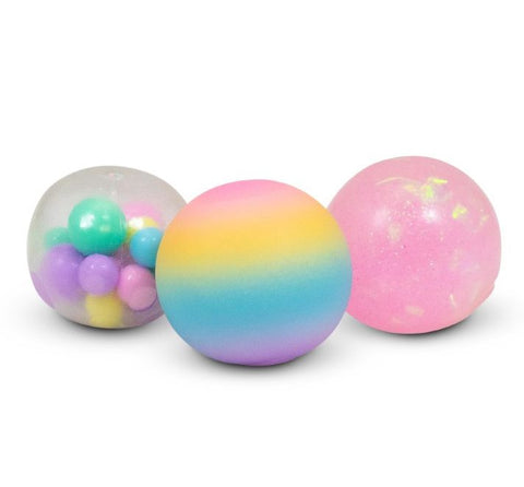 Scrunchems Unicorn 3pk Diddy Squish Balls-Fidget,SCOTEXCEL,Sensory Balls,Squishing Fidget,Stocking Stuffers,Stress Relief-Learning SPACE