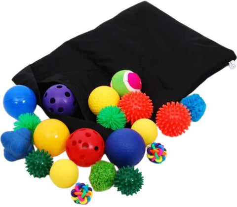 Sensory Ball Pk20 Assorted-Active Games,AllSensory,Baby Sensory Toys,Early Years Sensory Play,Primary Games & Toys,Sensory & Physio Balls,Sensory Balls,Stock,Tactile Toys & Books,TickiT-Learning SPACE