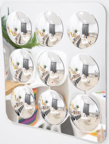 Sensory Mirror - With 9 Domes - Large - 490Mm-AllSensory,Baby Sensory Toys,Calming & Anxiety,Early Years Sensory Play,Nursery,Outdoor Mirrors,Sensory Garden,Sensory Mirrors,Sensory Seeking,Stock,TickiT-Learning SPACE