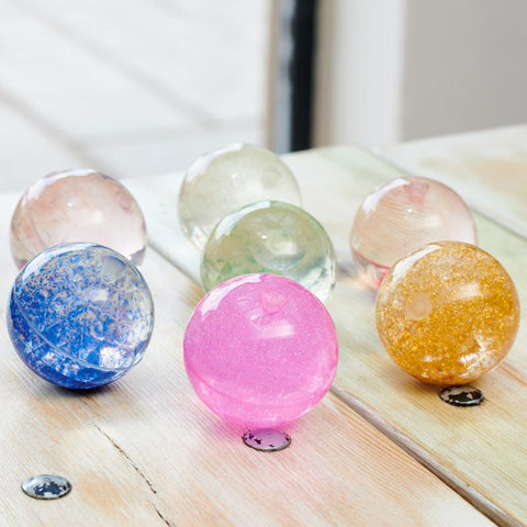 Sensory Rainbow Glitter Balls – Pack of 7-SCOTEXCEL-Learning SPACE