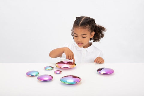Sensory Reflective Colour Burst Buttons - Pk7-AllSensory,Calming & Anxiety,Early Years Sensory Play,Maths,Primary Maths,Rainbow Theme Sensory Room,SCOTEXCEL,Sensory Seeking,Shape & Space & Measure,Stock,TickiT,Visual Sensory Toys-Learning SPACE