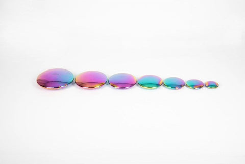 Sensory Reflective Colour Burst Buttons - Pk7-AllSensory,Calming & Anxiety,Early Years Sensory Play,Maths,Primary Maths,Rainbow Theme Sensory Room,SCOTEXCEL,Sensory Seeking,Shape & Space & Measure,Stock,TickiT,Visual Sensory Toys-Learning SPACE