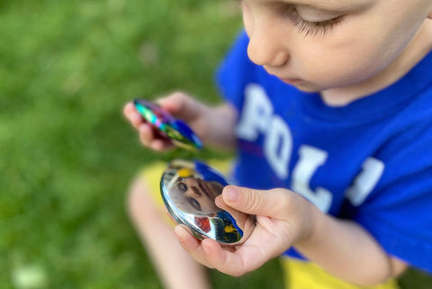 Sensory Reflective Sound Buttons Pk 3-AllSensory,Calming & Anxiety,Early Years Sensory Play,SCOTEXCEL,Sensory Garden,Sensory Seeking,Sound,Stock,TickiT,Visual Sensory Toys-Learning SPACE
