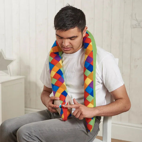 Sensory Snake 1.5kg Weighted Shoulder/Lap-ADD/ADHD,AllSensory,Calmer Classrooms,Calming & Anxiety,Chill Out Area,Comfort Toys,Helps With,Proprioceptive,Sensory Direct Toys and Equipment,Sensory Seeking,Sleep Issues,Stock,Teen Sensory Weighted & Deep Pressure,Teenage & Adult Sensory Gifts,Toys for Anxiety,Vestibular,Weighted & Deep Pressure,Weighted Lap Pad-Learning SPACE