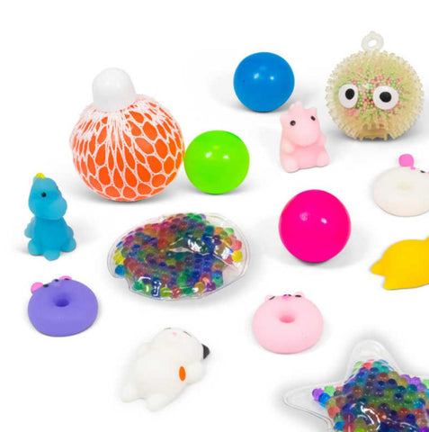 Sensory Squish Set – 20 Fun Fidget Toys for Sensory Play-AllSensory,Calming & Anxiety,Fidget,SCOTEXCEL,Sensory,Sensory Balls,Sensory Seeking,Squishing Fidget,Stocking Stuffers-Learning SPACE