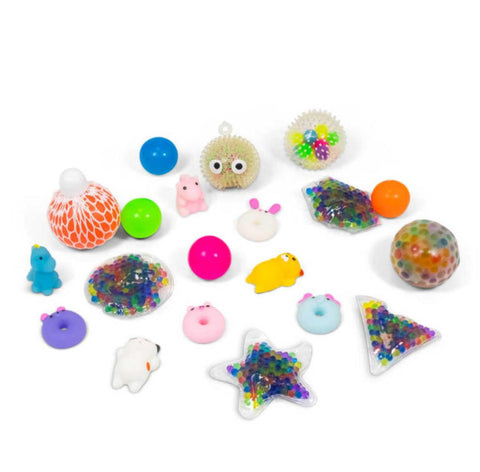 Sensory Squish Set – 20 Fun Fidget Toys for Sensory Play-AllSensory,Calming & Anxiety,Fidget,SCOTEXCEL,Sensory,Sensory Balls,Sensory Seeking,Squishing Fidget,Stocking Stuffers-Learning SPACE