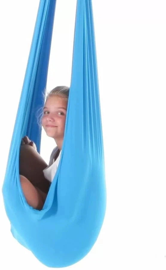 Sensory Therapeutic Hammock Swing - Cocoon-Calming & Anxiety,Calming and Relaxation,Gross Motor and Balance Skills,Hammocks,Helps With,Indoor Swings,Outdoor Swings,Playlearn,Stock,Strength & Co-Ordination,Teen & Adult Swings,Vestibular-Learning SPACE