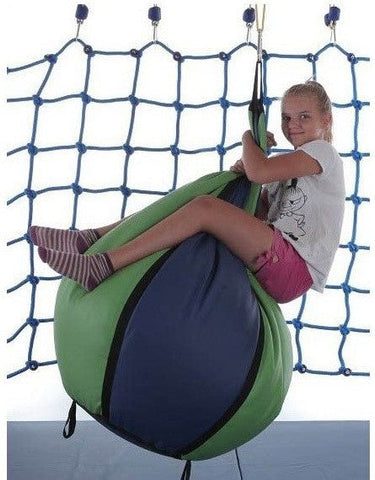 Sensory Therapeutic Swing - Suspended Pear Beanbag-Additional Need,Bean Bags,Bean Bags & Cushions,Calming & Anxiety,Calming and Relaxation,Gross Motor and Balance Skills,Hammocks,Helps With,Indoor Swings,Nurture Room,Outdoor Swings,Playlearn,Proprioceptive,Stock,Teen & Adult Swings,Vestibular-Learning SPACE