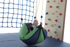 Sensory Therapeutic Swing - Suspended Pear Beanbag-Additional Need,Bean Bags,Bean Bags & Cushions,Calming and Relaxation,Gross Motor and Balance Skills,Hammocks,Helps With,Indoor Swings,Nurture Room,Outdoor Swings,Playlearn,Proprioceptive,Stock,Teen & Adult Swings,Vestibular-Learning SPACE