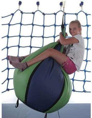 Sensory Therapeutic Swing - Suspended Pear Beanbag-Additional Need,Bean Bags,Bean Bags & Cushions,Calming and Relaxation,Gross Motor and Balance Skills,Hammocks,Helps With,Indoor Swings,Nurture Room,Outdoor Swings,Playlearn,Proprioceptive,Stock,Teen & Adult Swings,Vestibular-Learning SPACE