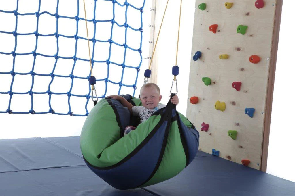 Sensory Therapeutic Swing - Suspended Pear Beanbag-Additional Need,Bean Bags,Bean Bags & Cushions,Calming & Anxiety,Calming and Relaxation,Gross Motor and Balance Skills,Hammocks,Helps With,Indoor Swings,Nurture Room,Outdoor Swings,Playlearn,Proprioceptive,Stock,Teen & Adult Swings,Vestibular-Learning SPACE