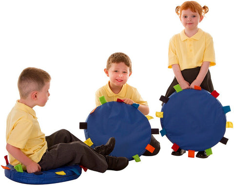 Sensory Touch Tag Carry Cushion 6 Pack-Bean Bags & Cushions,Calmer Classrooms,Classroom Packs,Cushions,Eden Learning Spaces,excell2,Nurture Room,Sensory,Stock,Wellbeing Furniture-Learning SPACE