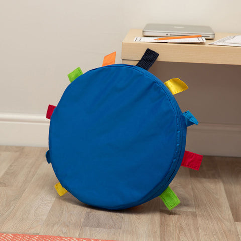 Sensory Touch Tag Carry Cushion - Single-Bean Bags & Cushions,Cushions,Eden Learning Spaces,Fidget,Nurture Room,Stock,Tactile Toys & Books,Wellbeing Furniture-Learning SPACE