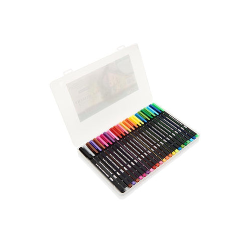 Set 24 Brush Stroke Artistic Scrapbooking Pens-Art Materials,Arts & Crafts,Back To School,Stationery-Learning SPACE