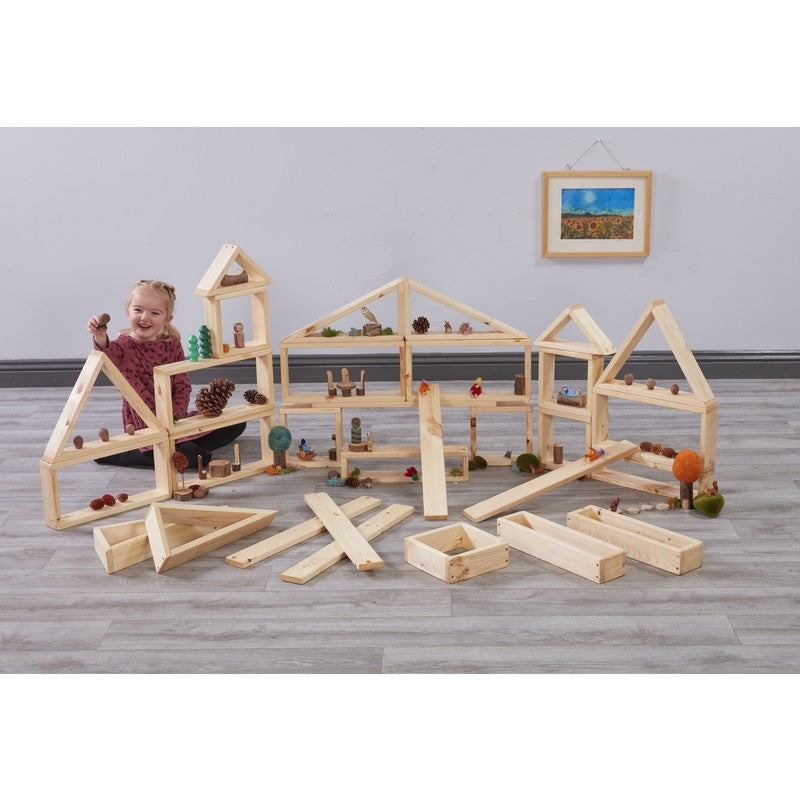 Shape Building Blocks (30Pk)-Building Blocks,Cosy Direct-Learning SPACE