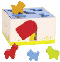 Shape Sorting Box - Farm Animals-Additional Need, Baby Wooden Toys, Farms & Construction, Fine Motor Skills, Gifts For 3-6 Months, Gifts For 6-12 Months Old, Goki Toys, Helps With, Imaginative Play, Stacking Toys & Sorting Toys, Stock, Tactile Toys & Books-Learning SPACE