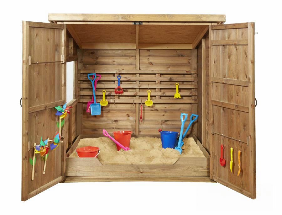 Sheltered Sandpit-Cosy Direct, Outdoor Furniture, Play Houses, Playhouses, Sand Pit-Learning SPACE