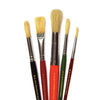 Short Assorted Set of 5 Art Brushes-Art Materials, Arts & Crafts, Early Arts & Crafts, Major Brushes, Painting Accessories, Primary Arts & Crafts-Learning SPACE