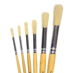Short Round Art Brushes-Art Materials,Arts & Crafts,Early Arts & Crafts,Major Brushes,Painting Accessories,Primary Arts & Crafts-Learning SPACE