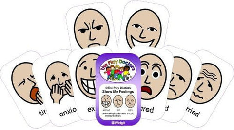 Show Me Feelings Flash Cards-Additional Need,Autism,Bullying,Calmer Classrooms,Emotions & Self Esteem,Helps With,Neuro Diversity,Play Doctors,PSHE,Social Emotional Learning,Social Stories & Games & Social Skills-Learning SPACE