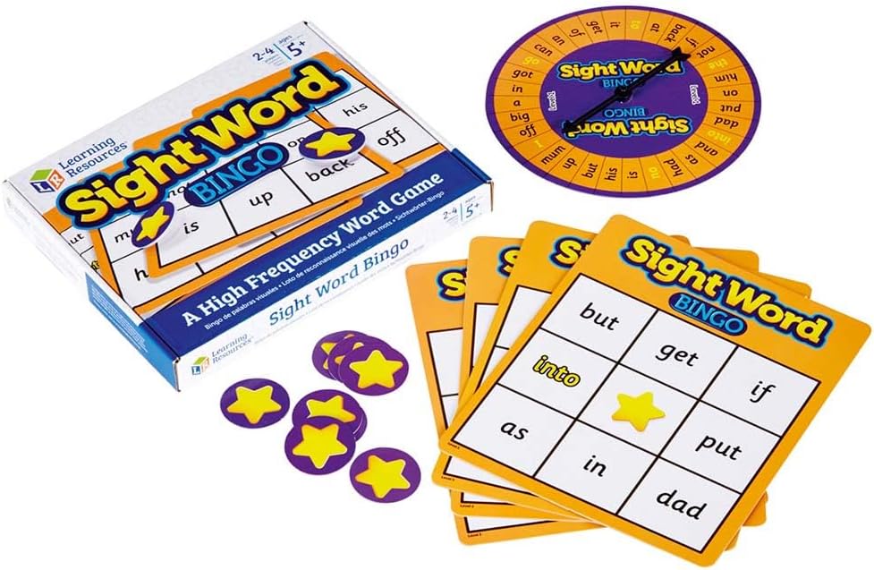 Sight Word Bingo-Games & Toys,Learn Alphabet & Phonics,Learning Resources,Literacy,Literacy Toys,Primary Games & Toys,Primary Literacy-Learning SPACE
