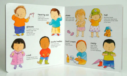 Sign About Getting Ready (Board Book)-Additional Need,Baby Books & Posters,Calming & Anxiety,Childs Play,communication,Deaf & Hard of Hearing,Early Years Books & Posters,Life Skills,Primary Books & Posters,Primary Literacy,PSHE,Specialised Books,Transitions and Routines-Learning SPACE