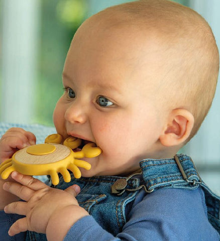 Silisoft Animal Teether (Neutral) – 3 Designs Available-Baby & Toddler Gifts,Baby Sensory Toys,Baby Soft Toys,Baby Toys,Baby Wooden Toys,Games & Toys,Teether,TickiT-Crab-CN54587-Learning SPACE