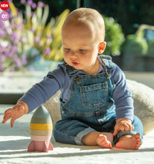 Silisoft Rocket Stacker-Baby & Toddler Gifts,Baby Soft Toys,Baby Toys,Games & Toys,Stacking Toys & Sorting Toys,TickiT-Earth-54551-Learning SPACE