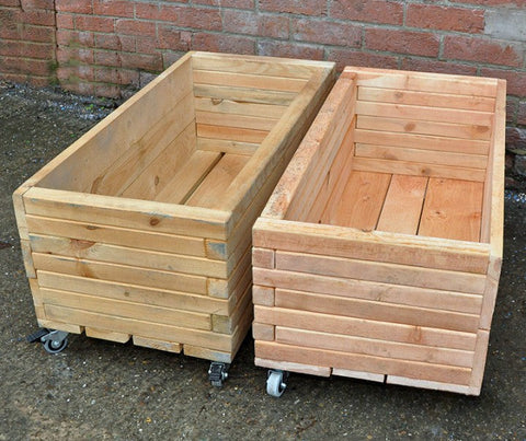 Simple Moveable Long Planters (2Pk)-Cosy Direct,Cosy Outdoor,Greenhouses & Planters,Pollination Grant,Sensory Garden-Learning SPACE