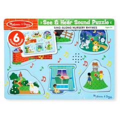 Sing-Along Nursery Rhymes Sound Puzzle 2-AllSensory, Baby Musical Toys, Baby Sensory Toys, Music, Sound, Sound. Peg & Inset Puzzles-Learning SPACE