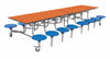 Sixteen Seat Rectangular Mobile Folding Table-Dining Furniture,Dining Tables,Folding Table,Furniture,Mobile Tables-Orange-Blue-9SRL101625-OR-BL-Learning SPACE